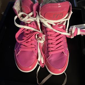 J75 Jump High Top bubble gum pink sneakers size 6